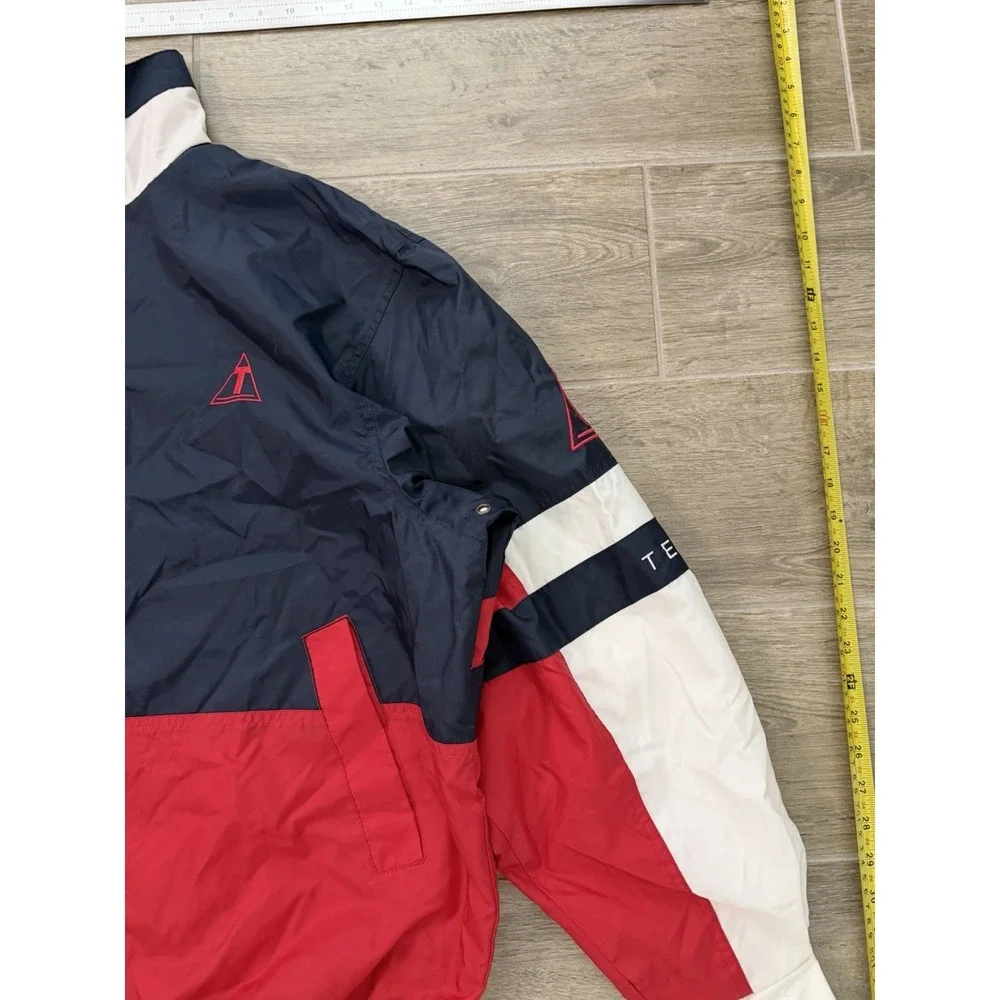 Vintage REPP Tech Navy Blue And Red Zip Up‎ Windbreaker Jacket Size XL